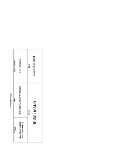 XEROX WorkCentre M118 XEROX WorkCentre M118 Service Manual